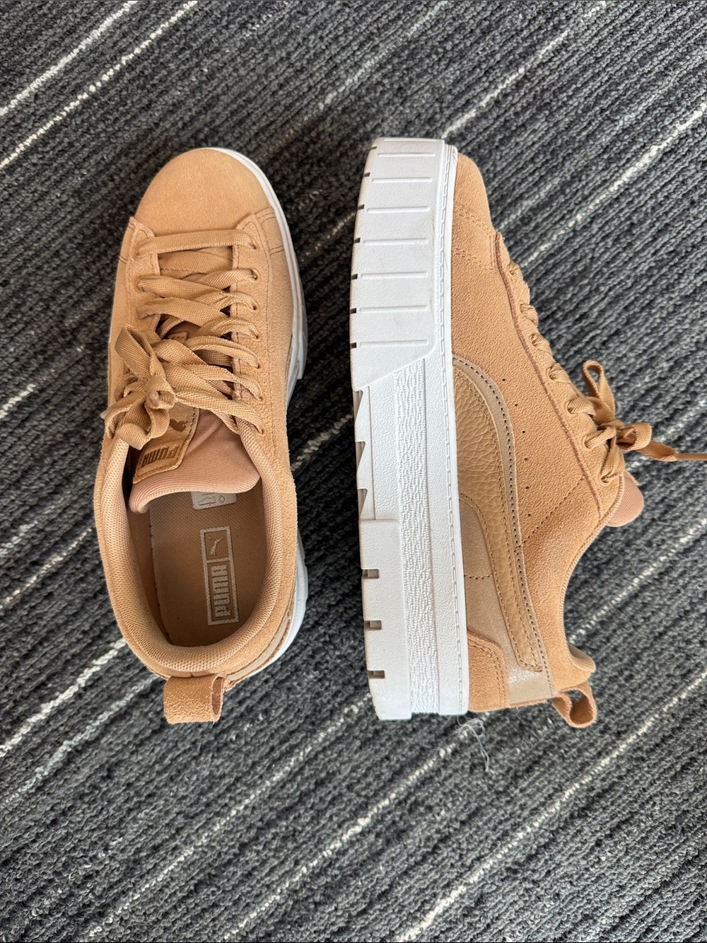 Puma Women’s Platform Sneakers in Camel/Tan - Picture 2 of 7